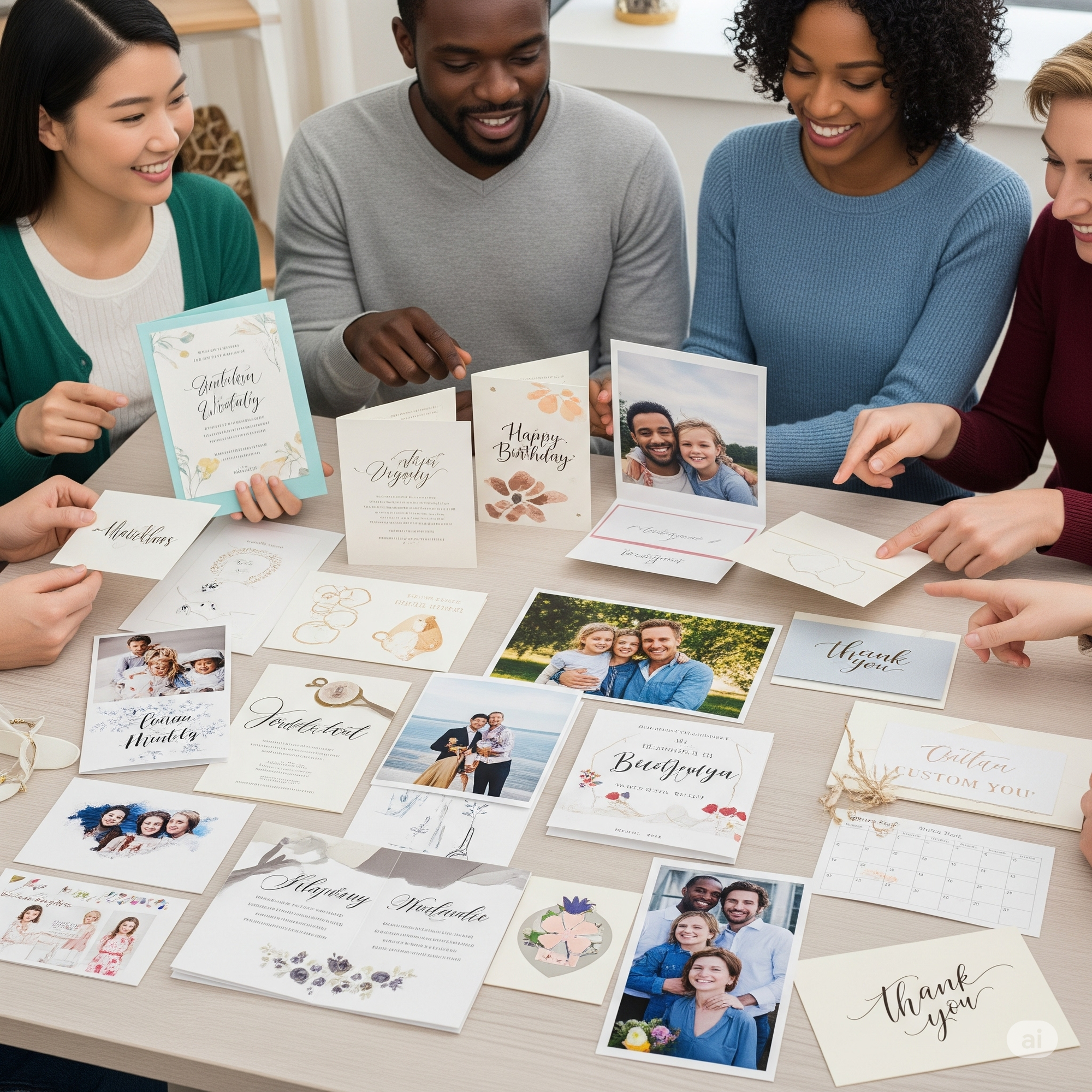 Greeting cards, invitations and photo gifts