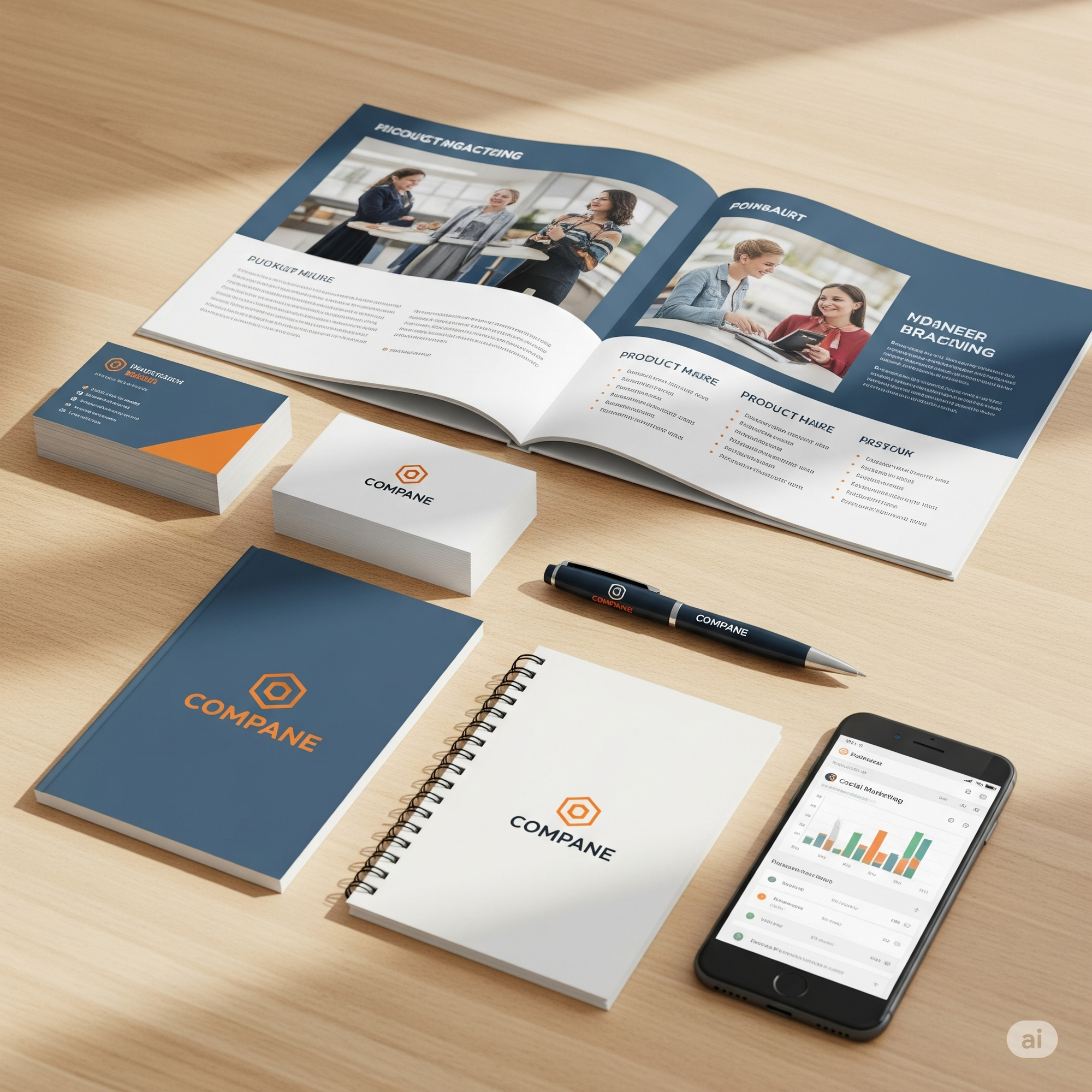 Business marketing essentials: cards, brochures, flyers