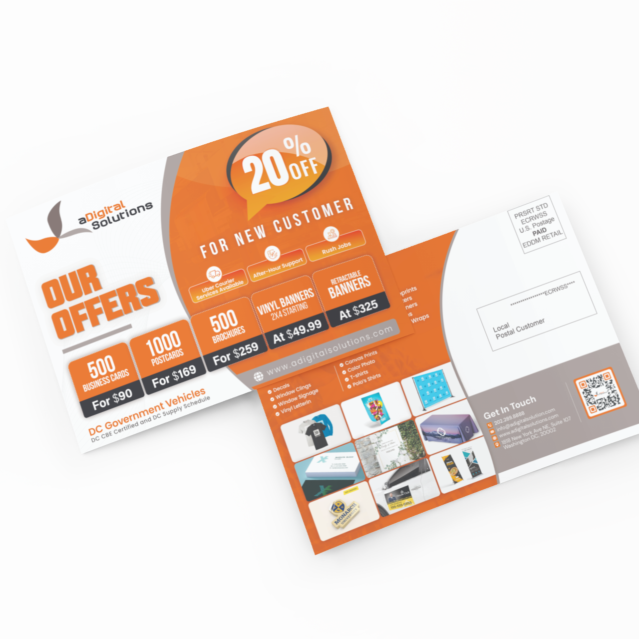 Postcard design mockup