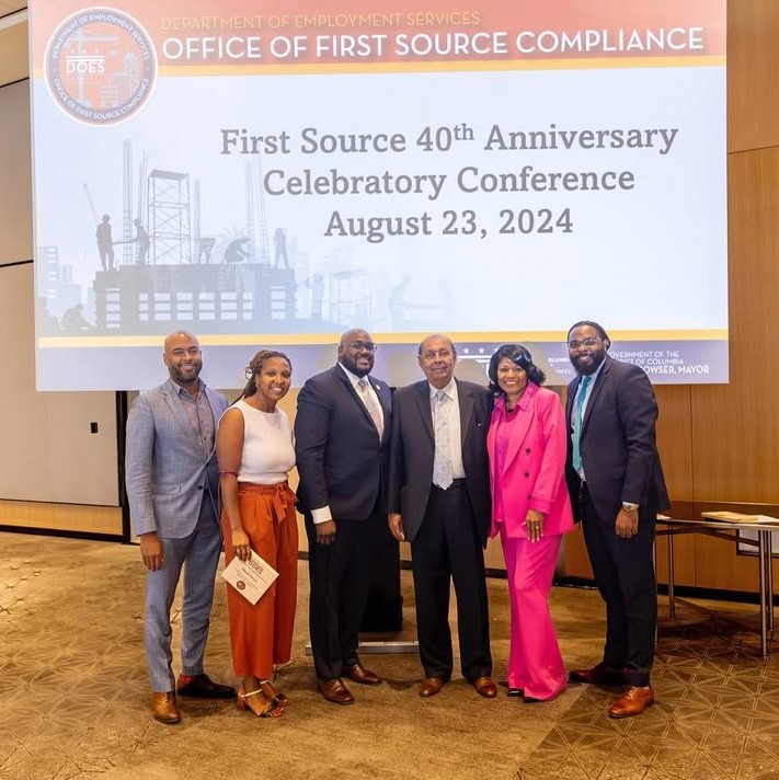 Professional conference event setup for DOES