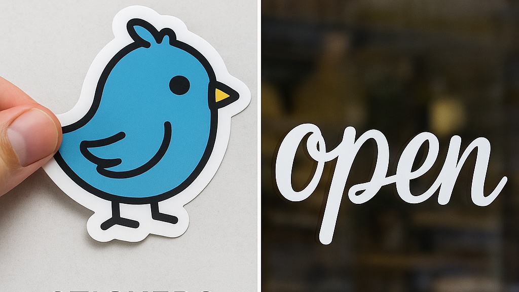 Stickers vs decals comparison