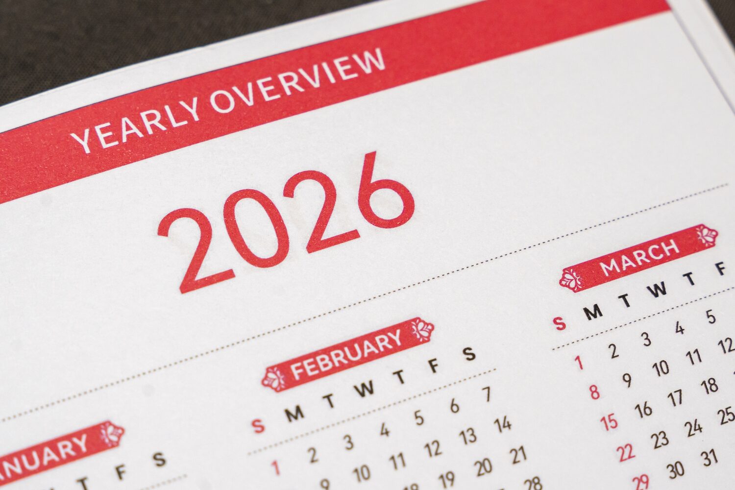 Calendario anual personalizado 2026 — Megaprint