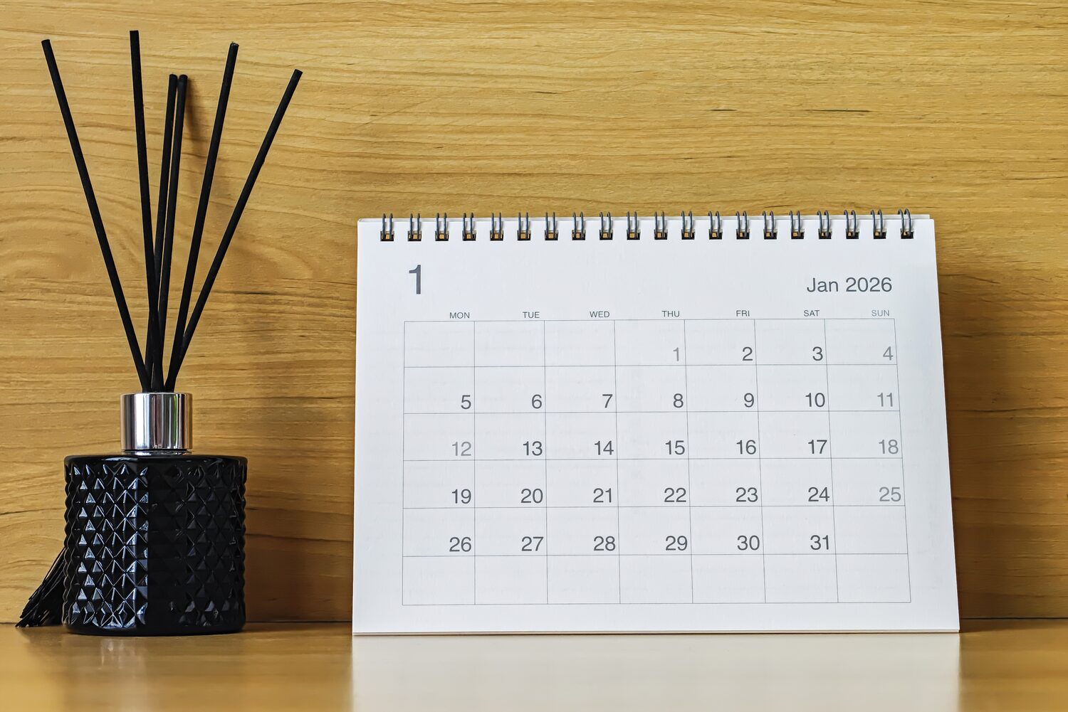 Calendario de escritorio personalizado 2026 enero — Megaprint