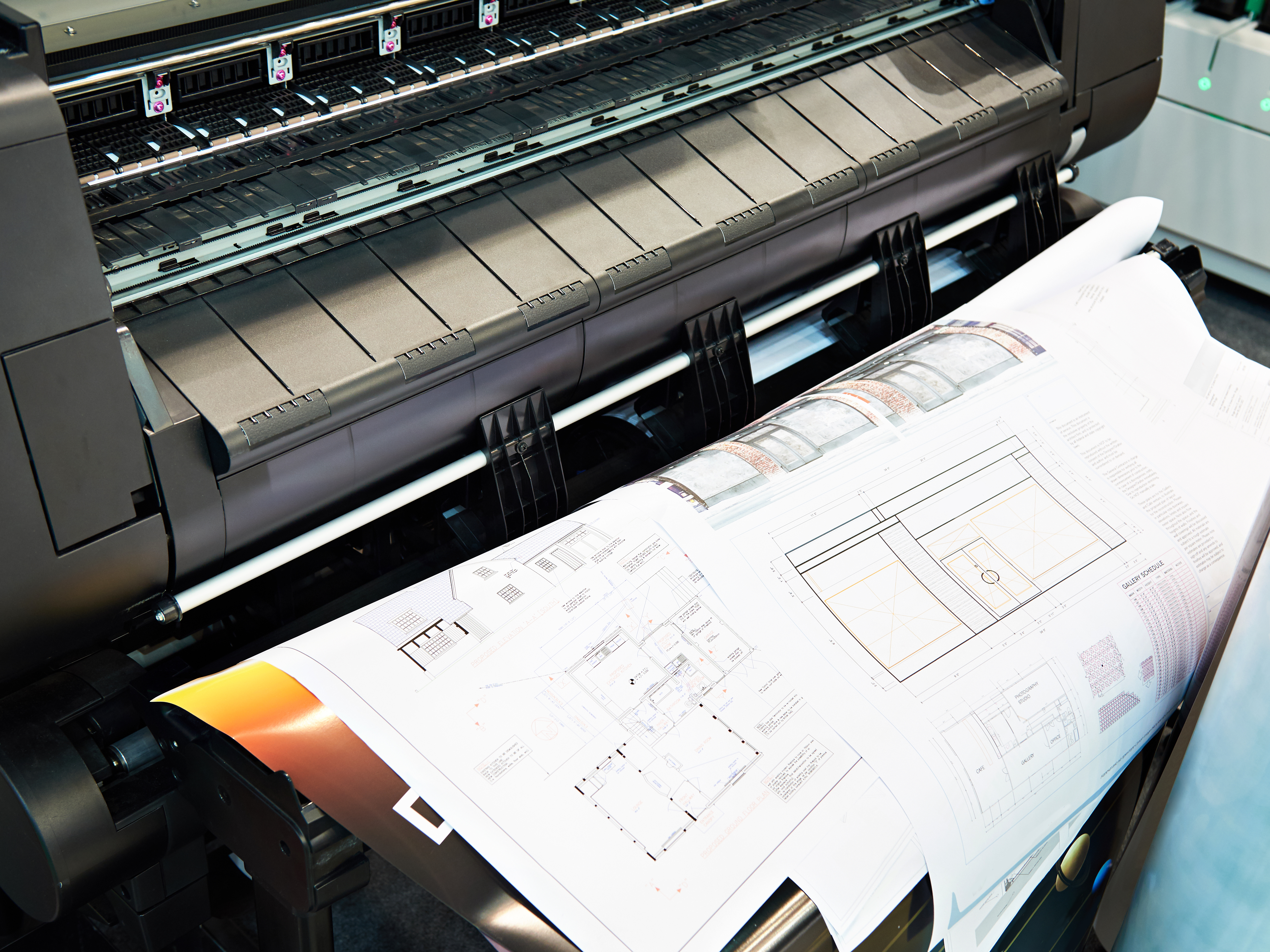 Impresión de planos arquitectónicos en gran formato con plotter - Megaprint