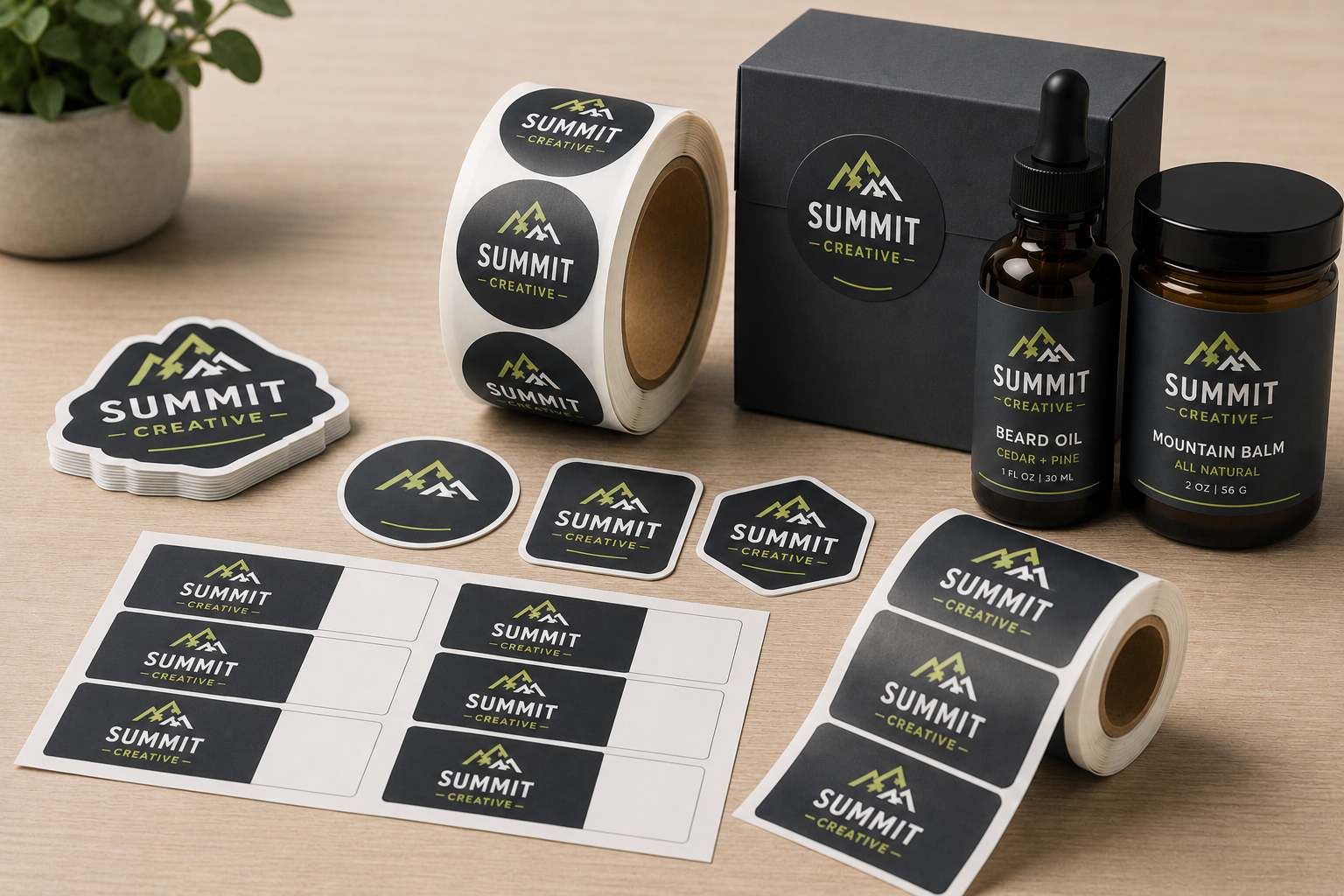 Custom stickers and labels Utah