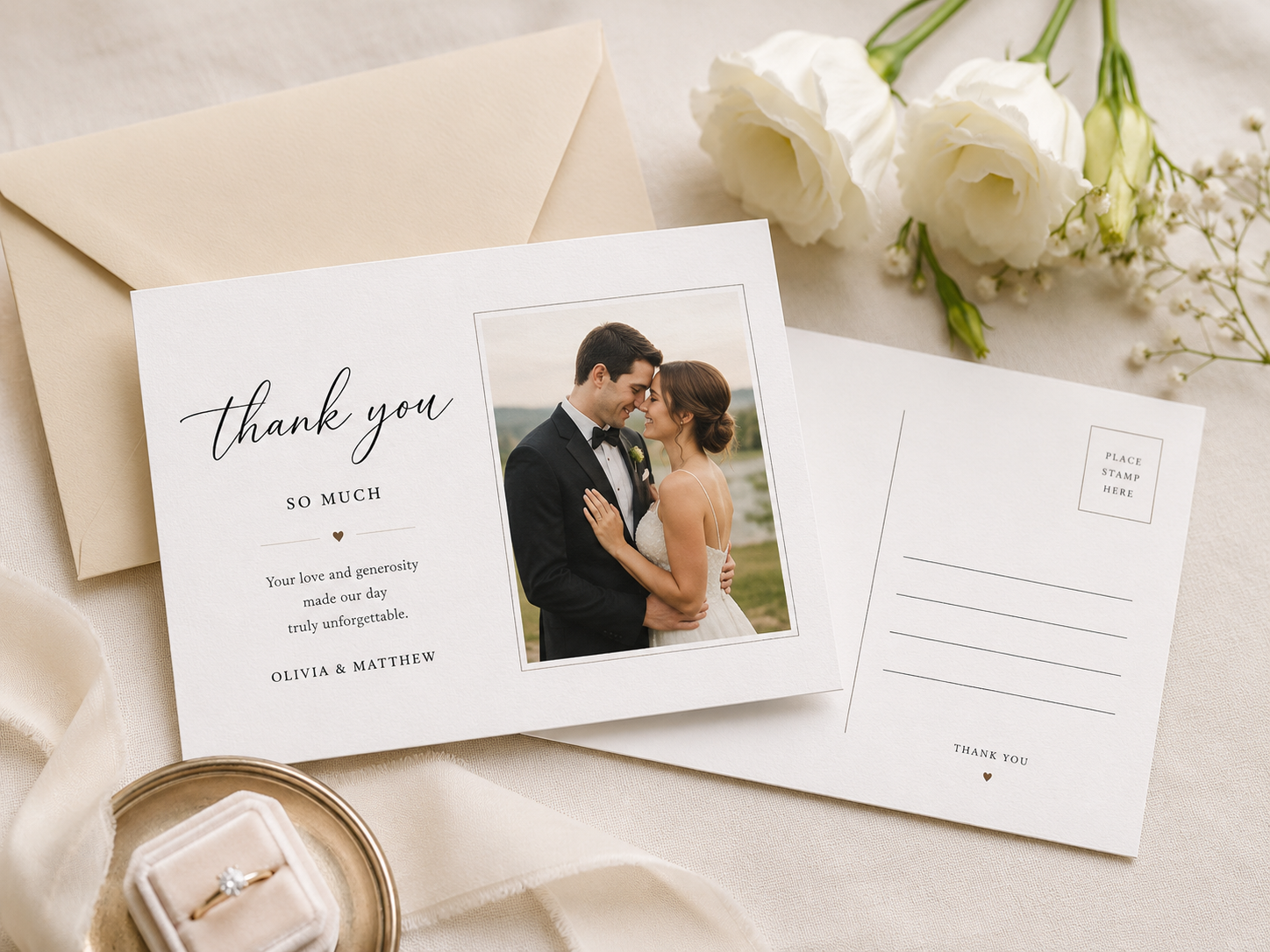 Wedding thank you cards