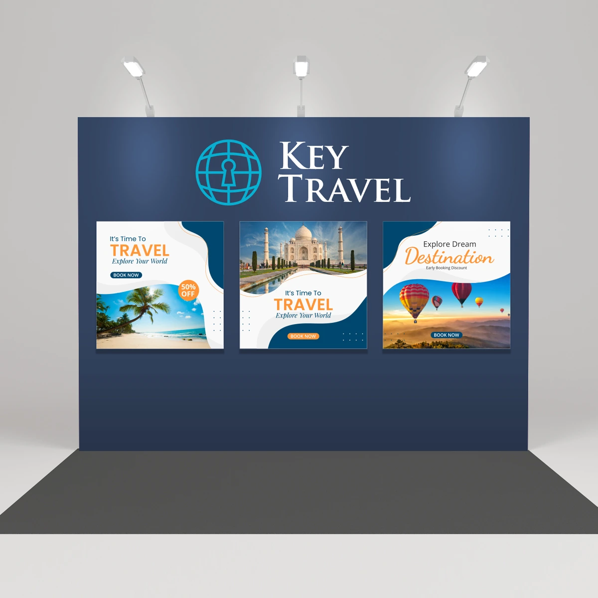 3mm PVC trade show display wall