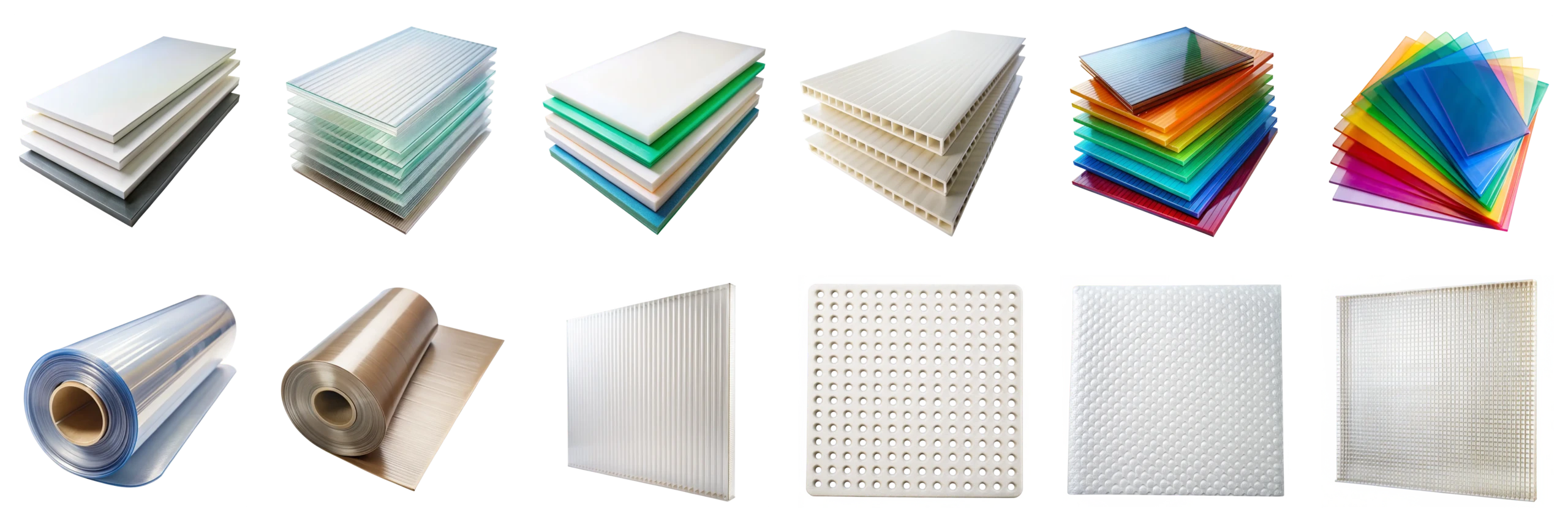 Assorted rigid stock substrate samples